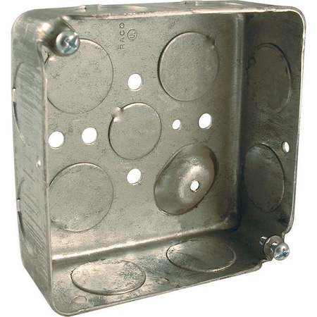 Raco Electrical Box, 21 cu in, Wall Box Type, 2 Gangs, Steel 8191
